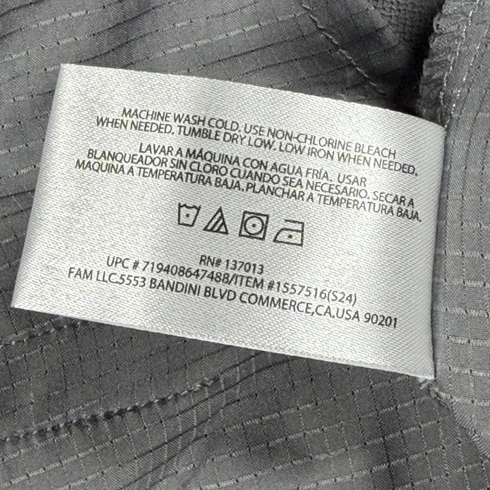 Banana Republic Men's Golf Style Gray Casual Pants 34-30 Polyester Lightweight